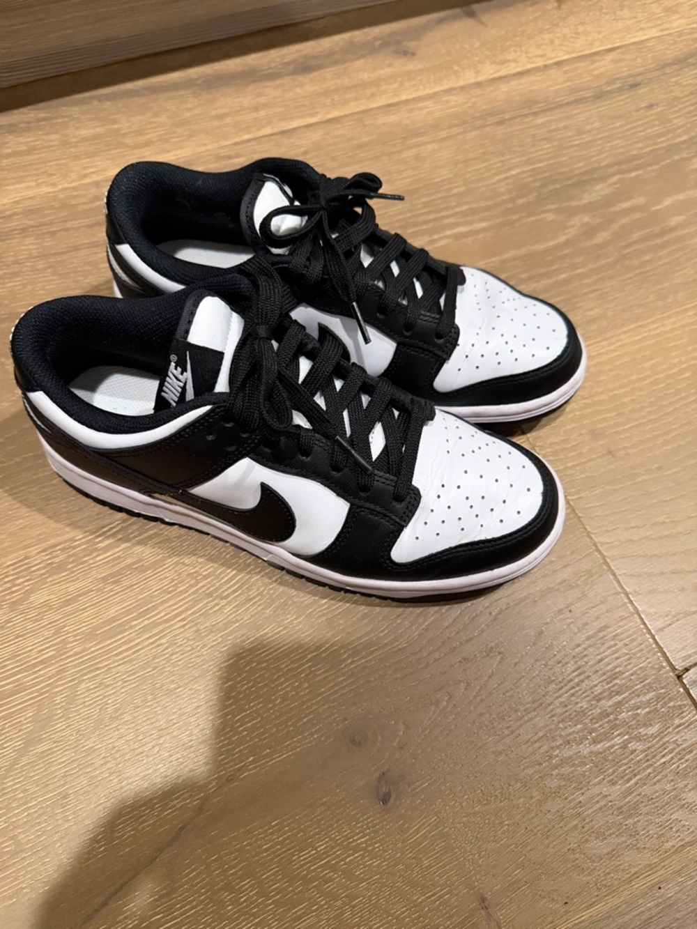 Nike Low-Top Black and White Skate Sneakers